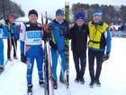 Harri Mäkelä (V) ,  Yrjö Teräväinen (V), Pauli Halonen (P) , Leino NISULA (P), 4*5km MM-kulta Minneapolis 54:58,4,  Norja hopeaa (Johansen, Strand, Losnegard, Vikingstad) 55:01,2, Sveitsi pronssia (Steiner, Wolf, Nick, Graber) 55:01,4